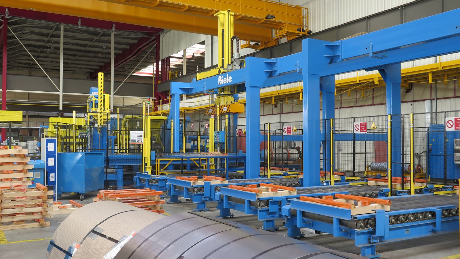 Automatic handling systems Coil stacking, handling and packaging line